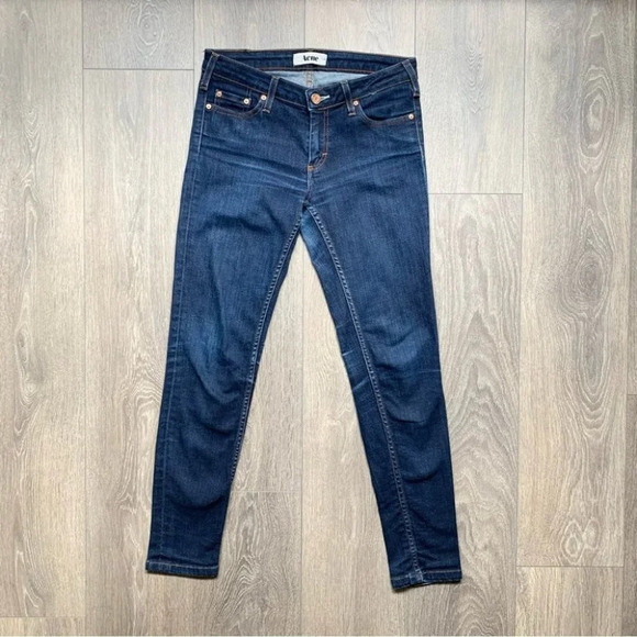 Acne Studios Kex Soft Raw Straight Leg Skinny Jeans Dark Wash Low rise Size 27 - Picture 4 of 15